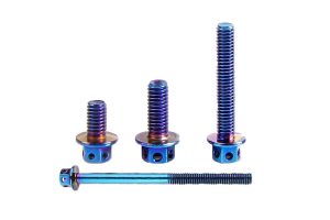 帶孔六角法蘭鈦合金螺絲機械電動摩托汽車配件