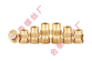 注塑滾花銅螺母